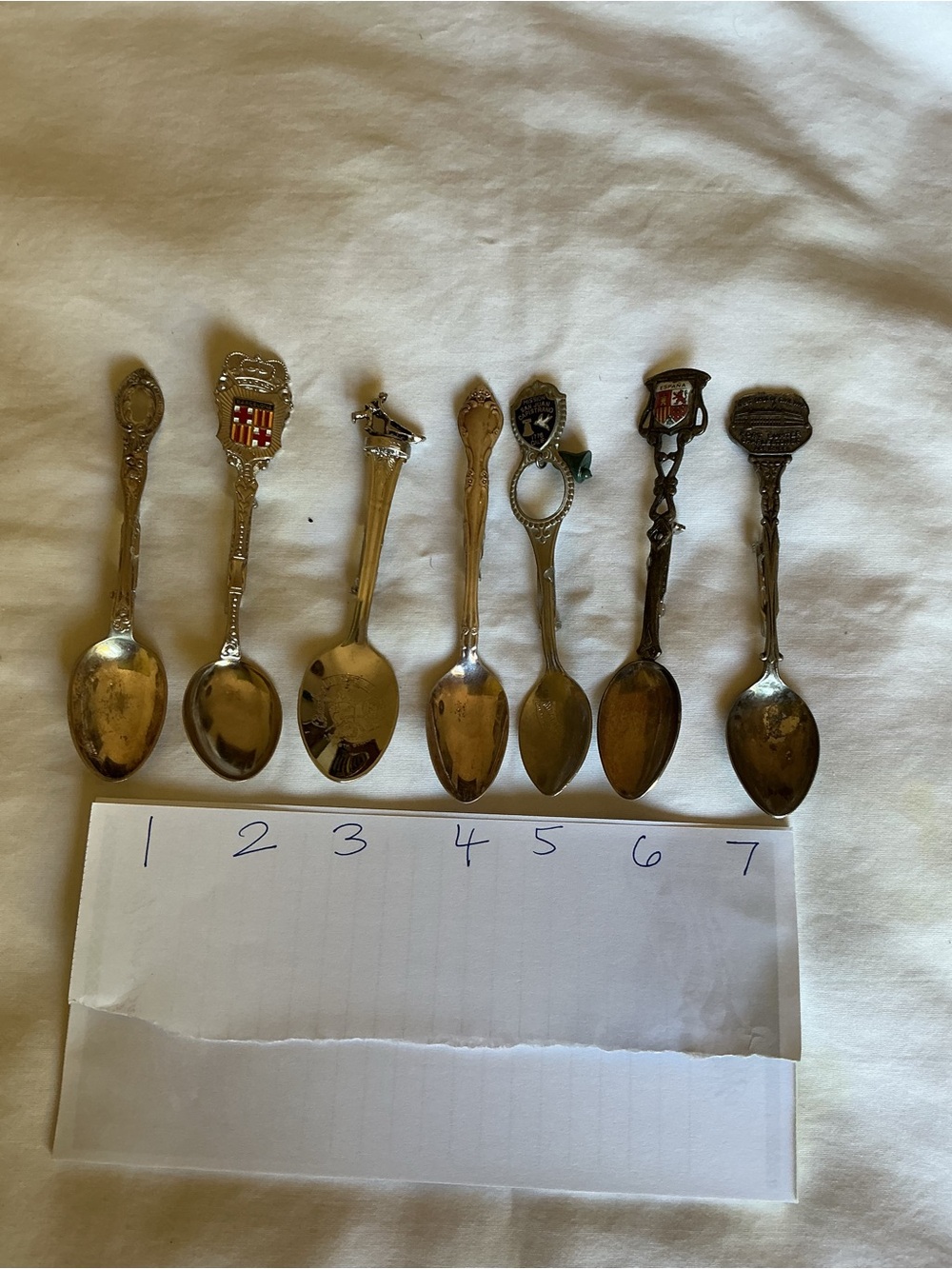 Decorative Silver-Tone Collectible Souvenir Spoon Brooches - Picture 2 of 5